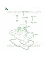 Cylinder Head Cover per Kawasaki KLR650 2000