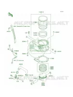 CylinderPistons per Kawasaki KLR650 2000