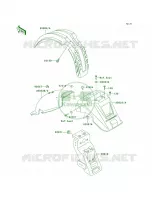 Fenders per Kawasaki KLR650 2000