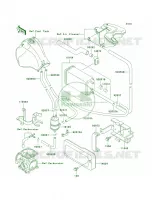 Fuel Evaporative System per Kawasaki KLR650 2000