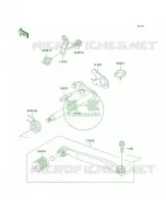 Gear Change Mechanism per Kawasaki KLR650 2000