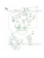 Rear Brake per Kawasaki KLR650 2000