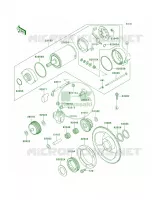Starter Motor per Kawasaki KLR650 2000