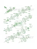 Transmission KL650AE032209 per Kawasaki KLR650 2000