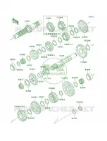 TransmissionKL650AE032210  per Kawasaki KLR650 2000