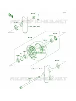 Front Hub per Kawasaki KLX140L 2011