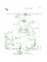 Fuel Tank per Kawasaki KLX140L 2011
