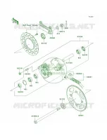 Rear Hub per Kawasaki KLX140L 2011