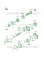 TransmissionB8F B9FA per Kawasaki KLX140L 2011