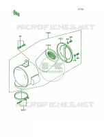 Air Cleaner per Kawasaki KE100 1995
