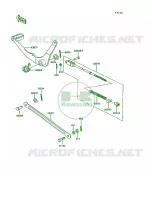 Brake Pedal per Kawasaki KE100 1995