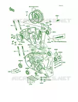 Crankcase per Kawasaki KE100 1995