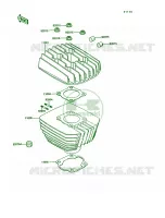 Cylinder HeadCylinder per Kawasaki KE100 1995