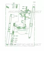 Front Fork per Kawasaki KE100 1995