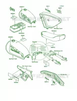 LabelsKE100 B11B12B13B14 per Kawasaki KE100 1995