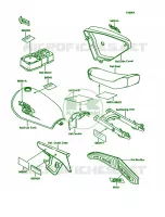 LabelsKE100 B15 per Kawasaki KE100 1995