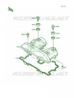 Cylinder Head Cover per Kawasaki KLR250 1990