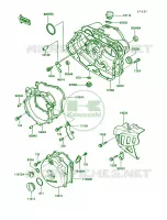 Engine Cover per Kawasaki KLR250 1990