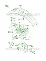 Fender per Kawasaki KLR250 1990