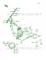 Frame per Kawasaki KLR250 1990