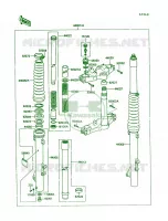 Front Fork per Kawasaki KLR250 1990