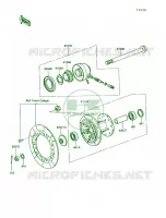 Front Hub per Kawasaki KLR250 1990