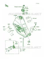 Fuel TankKL250 D8D9 per Kawasaki KLR250 1990