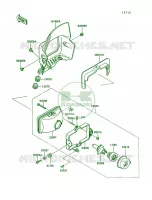 Head Lamp per Kawasaki KLR250 1990