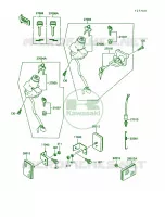 Ignition SwitchKL250 D8D9 per Kawasaki KLR250 1990