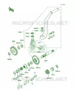 Kickstarter Mechanism per Kawasaki KLR250 1990