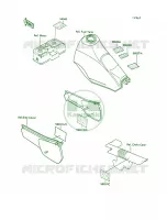 Label per Kawasaki KLR250 1990