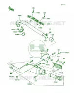 Muffler per Kawasaki KLR250 1990