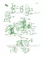 Radiator per Kawasaki KLR250 1990