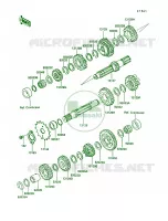 Transmission per Kawasaki KLR250 1990