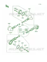 Turn Signal per Kawasaki KLR250 1990
