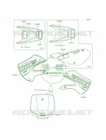 Labels per Kawasaki KX65  2015