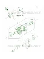 Front Hub per Kawasaki KLX140L 2010