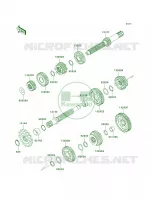 TransmissionB8F B9FA per Kawasaki KLX140L 2010