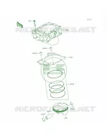 CylinderPistons per Kawasaki KX450F 2015
