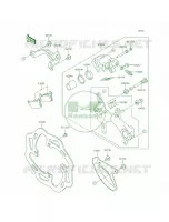 Rear Brake per Kawasaki KX450F 2015