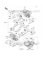Crankcase per Kawasaki KX450F 2014