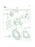 Front Brake per Kawasaki KX450F 2014