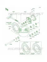 Rear Hub per Kawasaki KX450F 2014