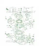 Cylinder HeadCylinder per Kawasaki KX100 2014