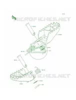 Footrests per Kawasaki KX100 2014