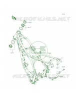 Frame per Kawasaki KX100 2014