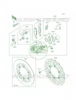 Front Brake per Kawasaki KX100 2014