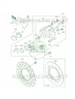 Rear Brake per Kawasaki KX100 2014
