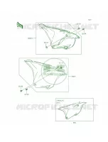 Side Covers per Kawasaki KX100 2014