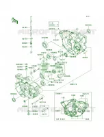 Crankcase per Kawasaki KX250F 2013